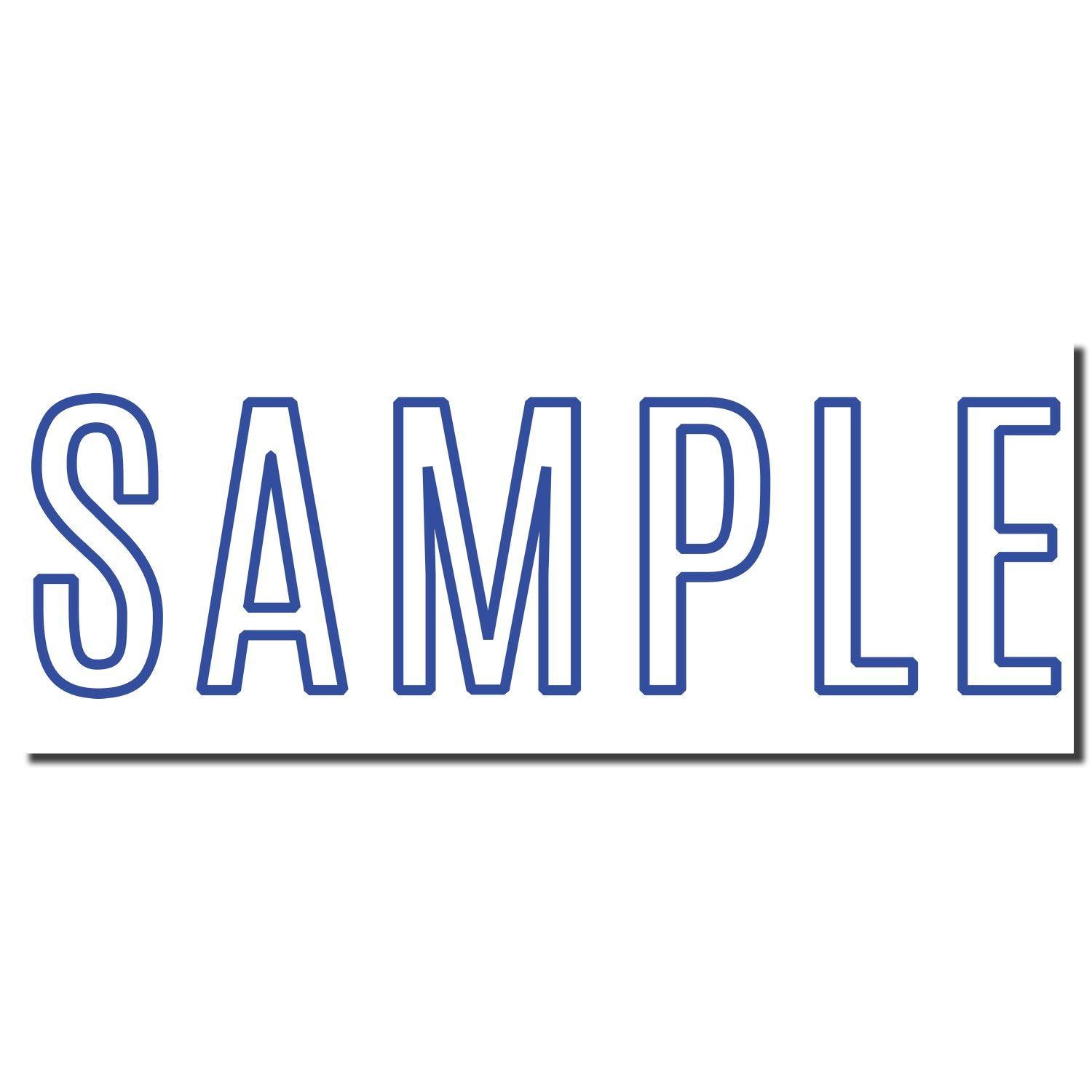 Enlarged Imprint for Sample Xstamper Stamp