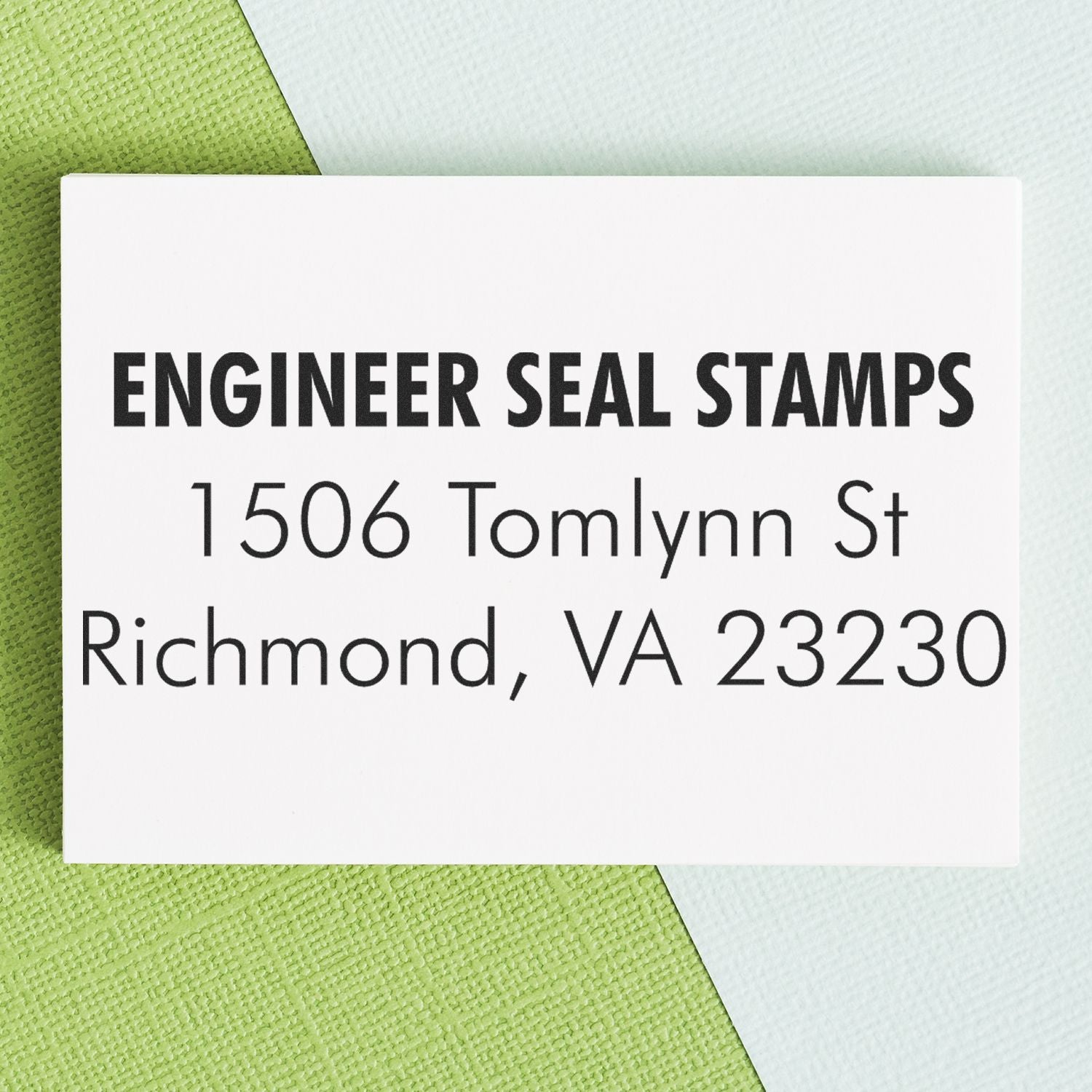 3 Line Address Stamp - Regular Rubber Stamp