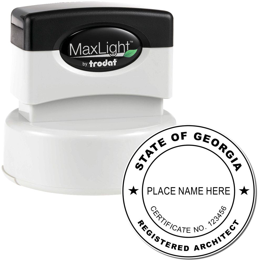 Premium MaxLight Pre-Inked Georgia Architectural Stamp Main Image