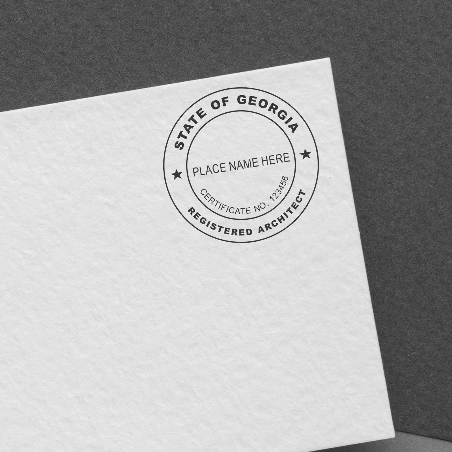 Digital Georgia Architect Stamp, Electronic Seal for Georgia Architect Artwork Overlay