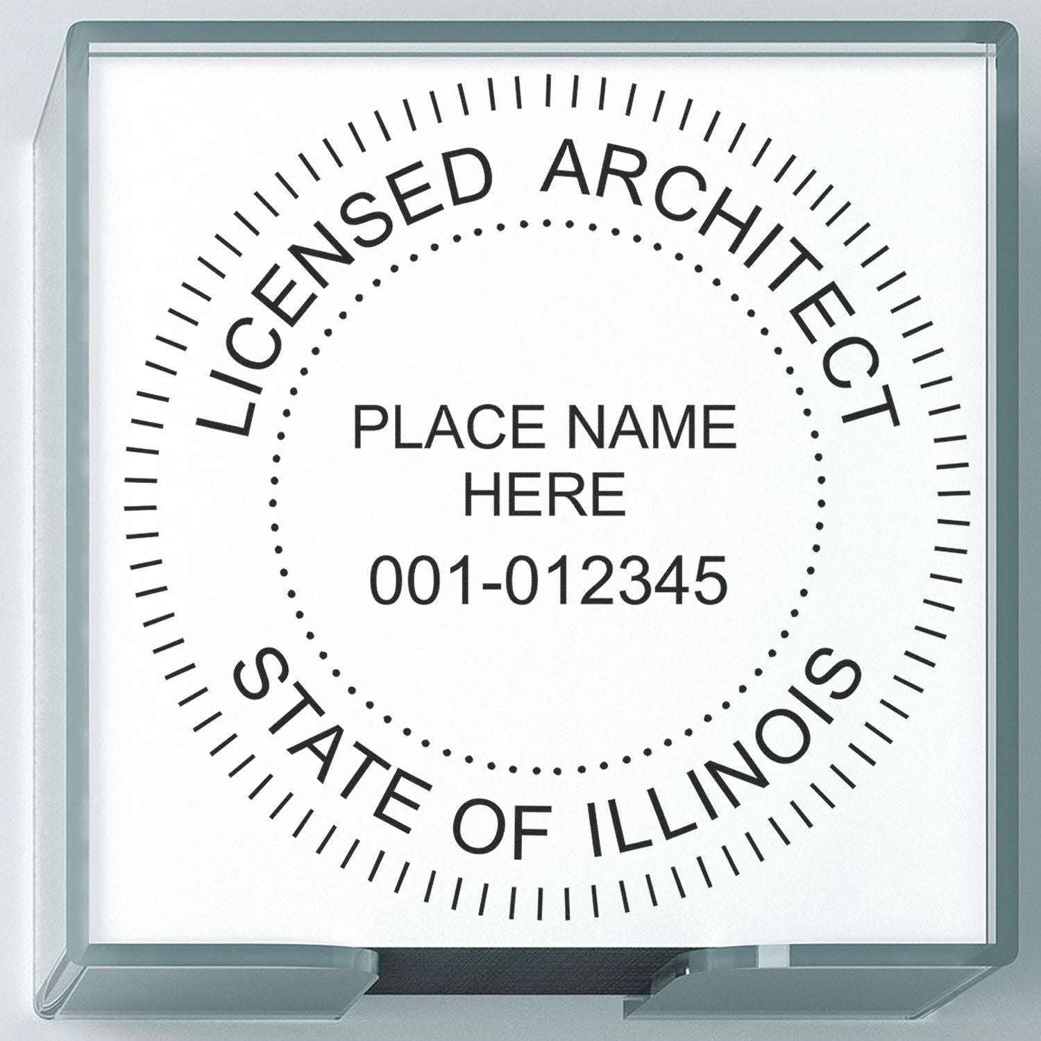 Self-Inking Illinois Architect Stamp Lifestyle Photo