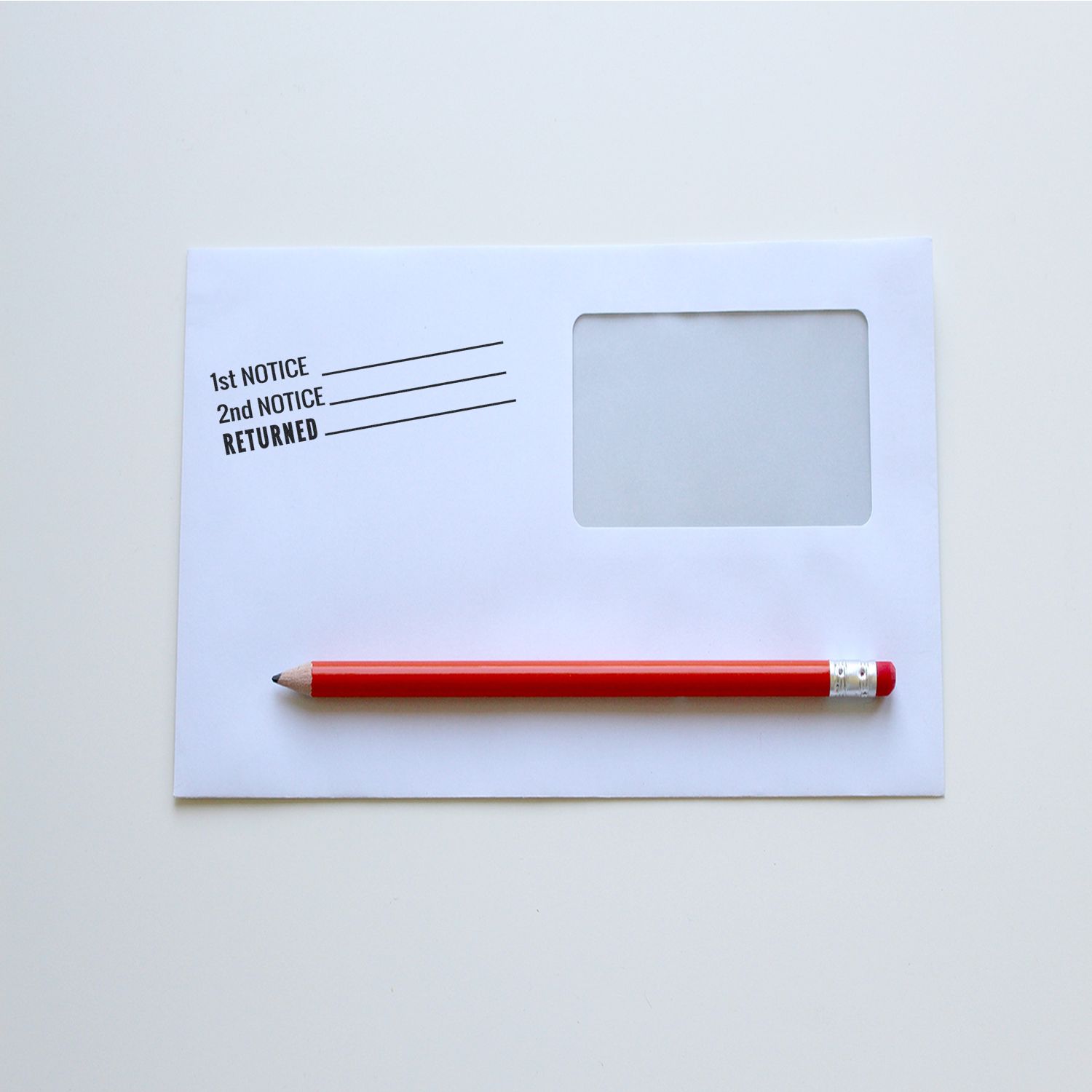 1st 2nd Notice Returned Rubber Stamp Lifestyle Photo