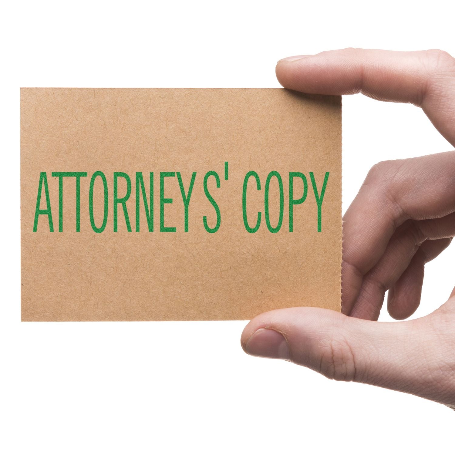 Attorneys' Copy Rubber Stamp In Use