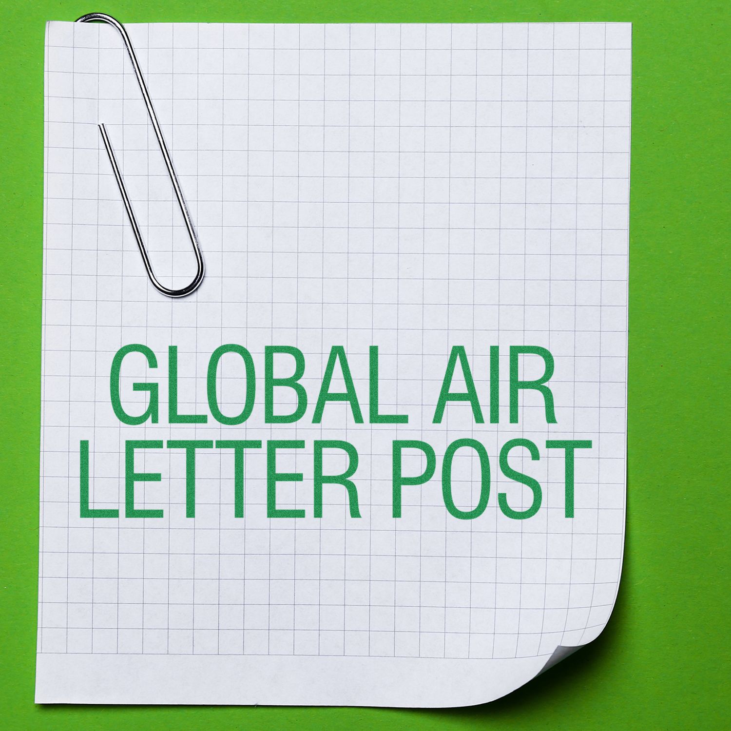 Slim Pre-Inked Global Air Letter Post Stamp In Use