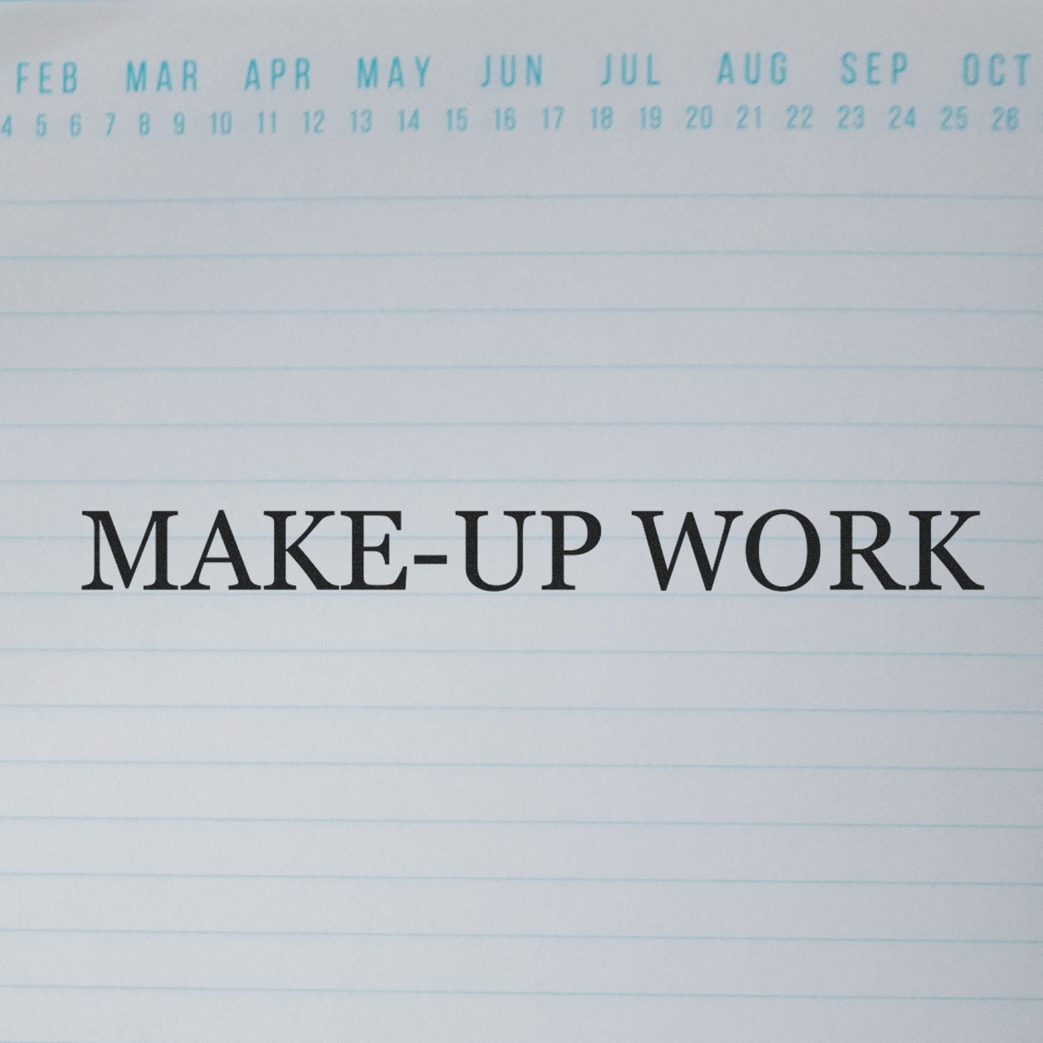 Make Up Work Rubber Stamp Lifestyle Photo