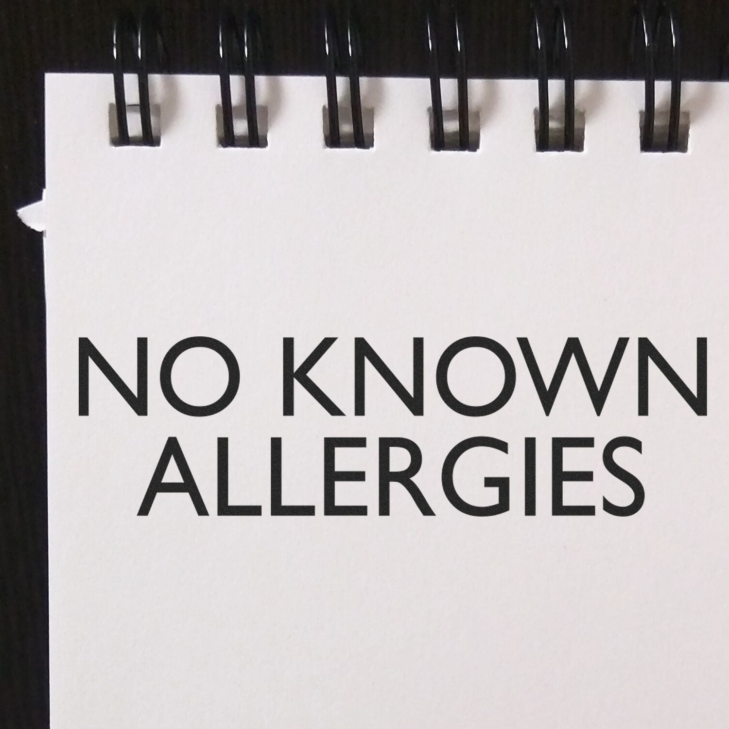 No Known Allergies Rubber Stamp Lifestyle Photo