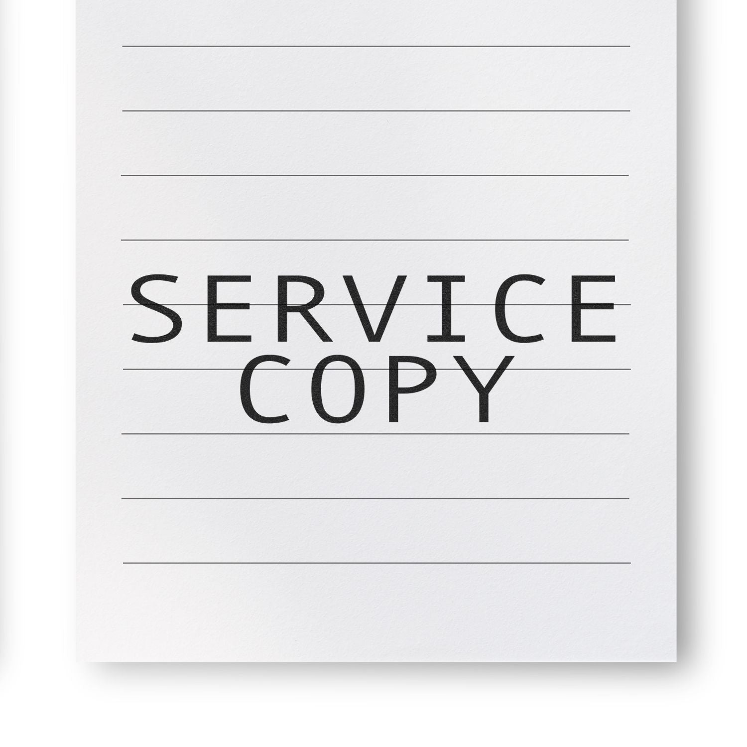 Large Service Copy Rubber Stamp Lifestyle Photo