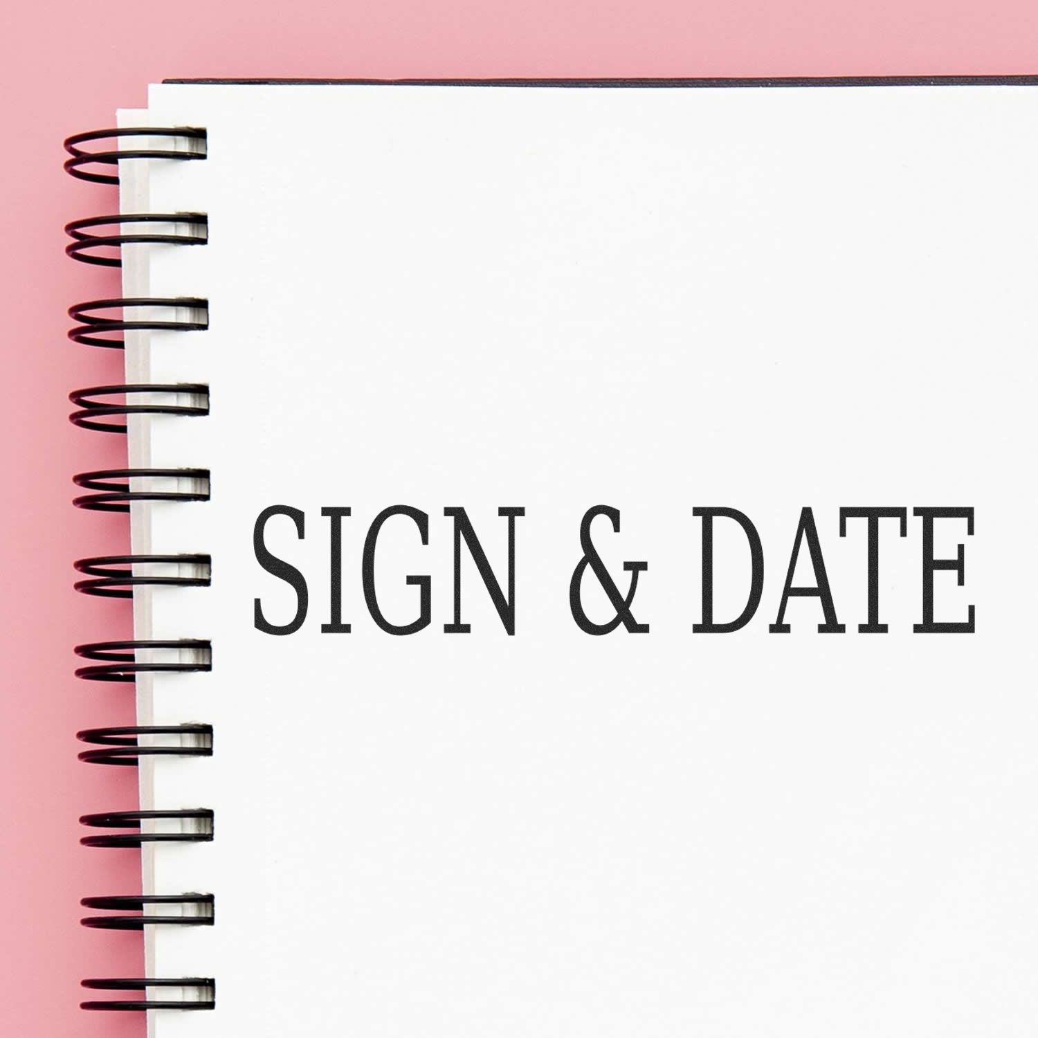 Large Self-Inking Sign & Date Stamp Lifestyle Photo