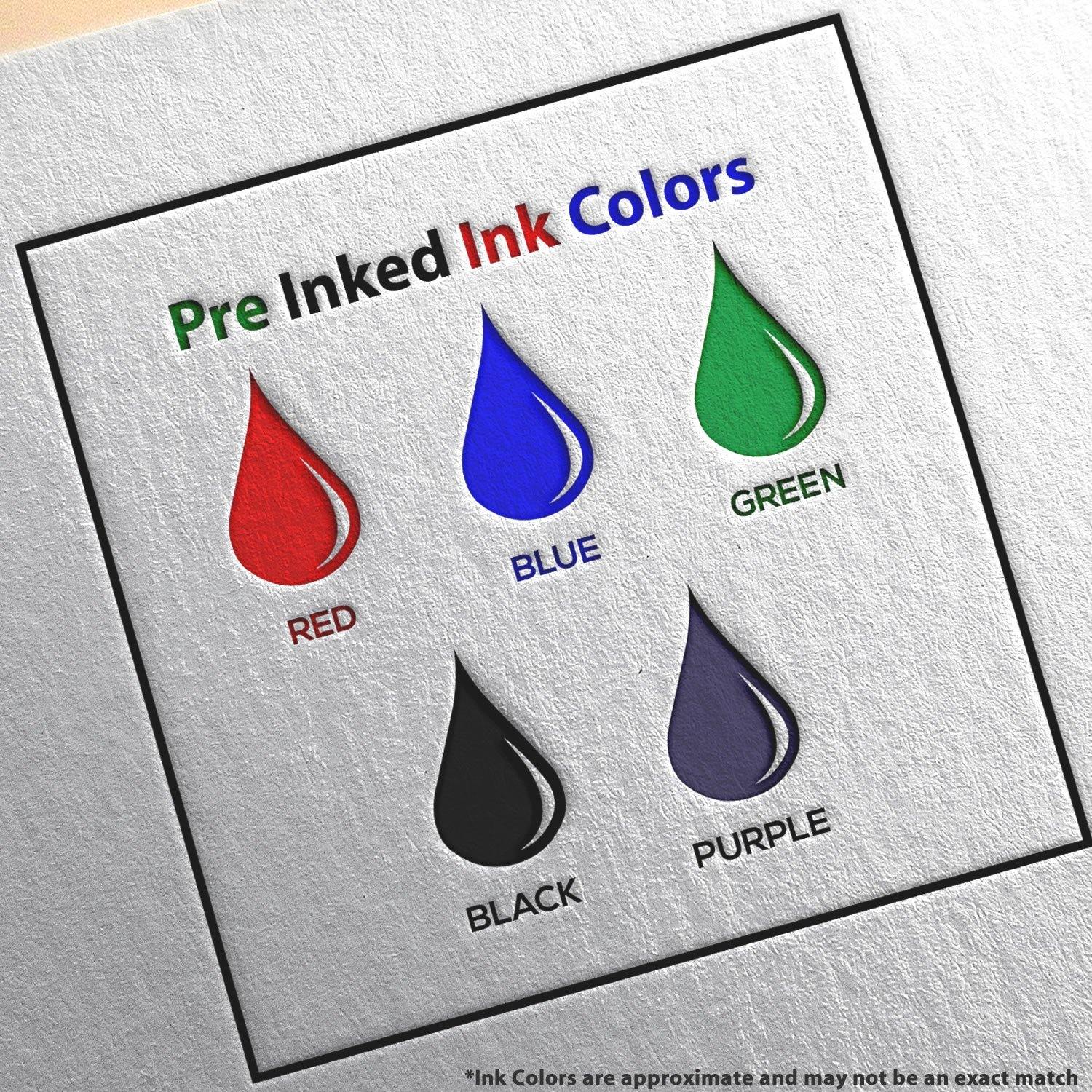 Large Pre-Inked You're a Winner Stamp Ink Color Options