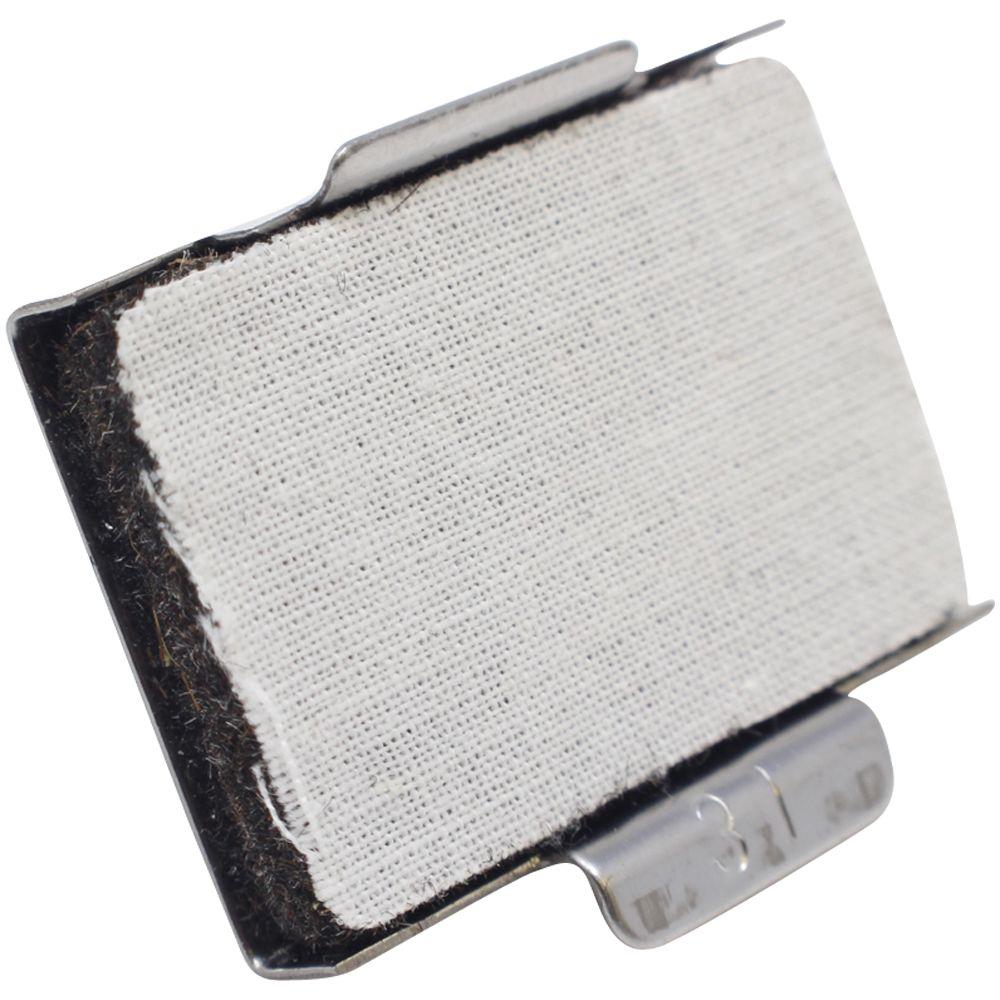 Replacement Ink Pad for Just Rite SI-00, SI-0, SI-1, SI-1-5 Stamps, shown in a close-up view with a white fabric surface and metal backing.