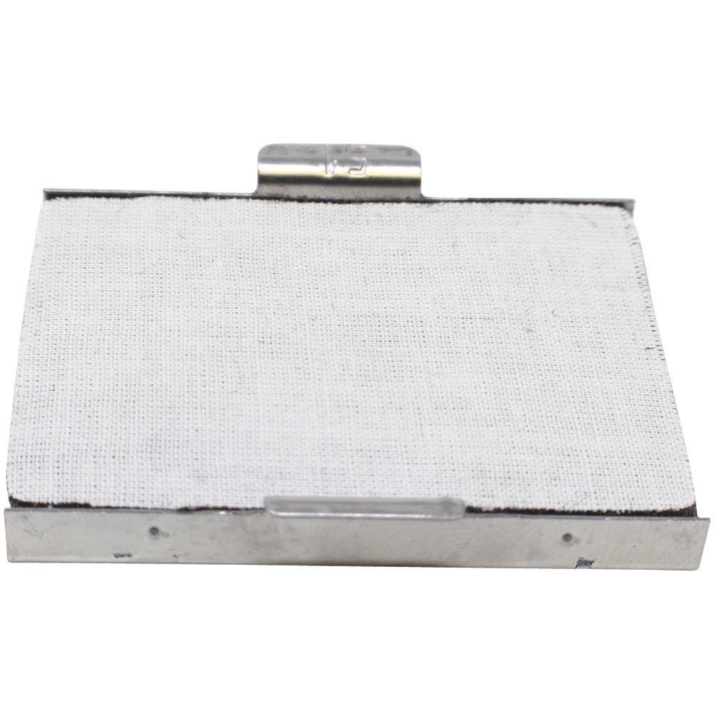 Replacement Ink Pad for Just Rite SI-2-5 Stamp, shown in a metal casing with a white absorbent surface, ready for use.