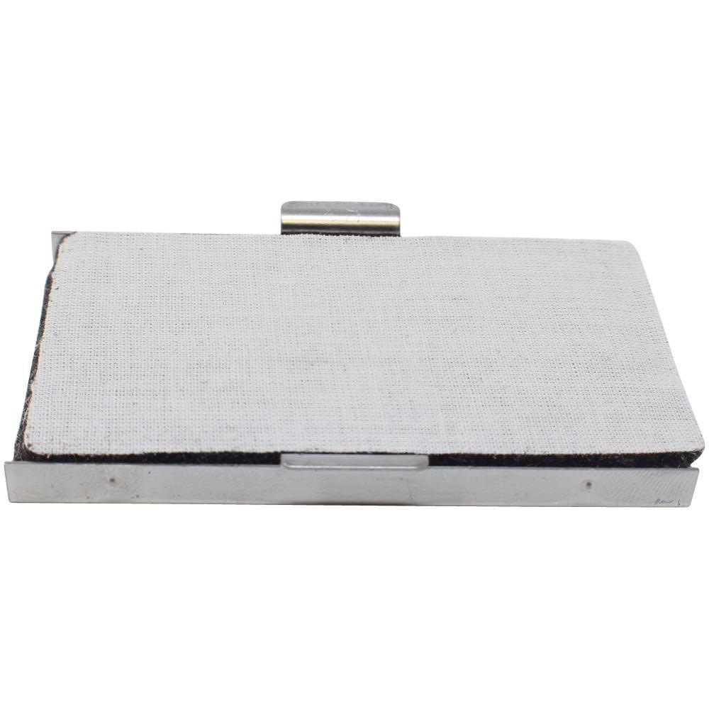 Replacement Ink Pad for Just Rite SI-3 Stamp, shown in a rectangular metal casing with a white fabric surface.