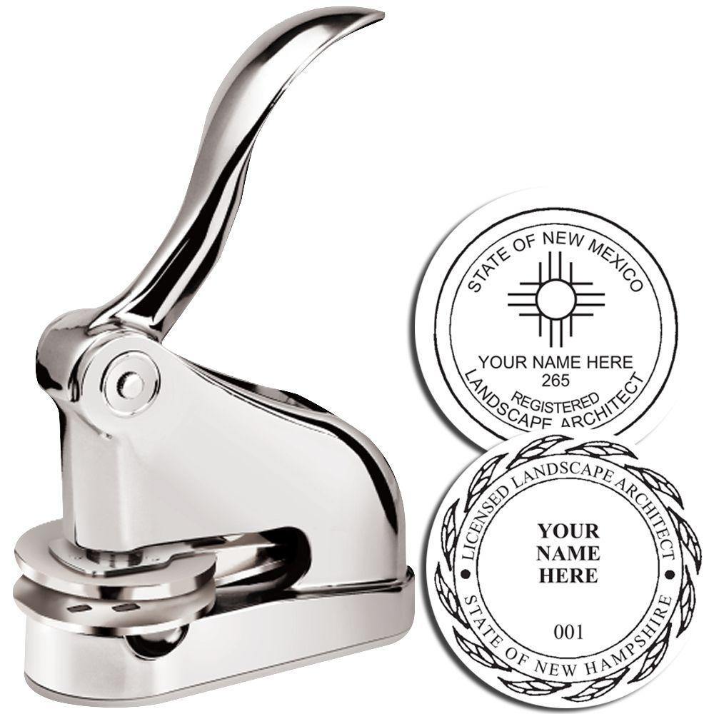 Landscape Architect Chrome Gift Seal Embosser - Engineer Seal Stamps - Embosser Type_Desk, Embosser Type_Gift, Type of Use_Professional, validate-product-description