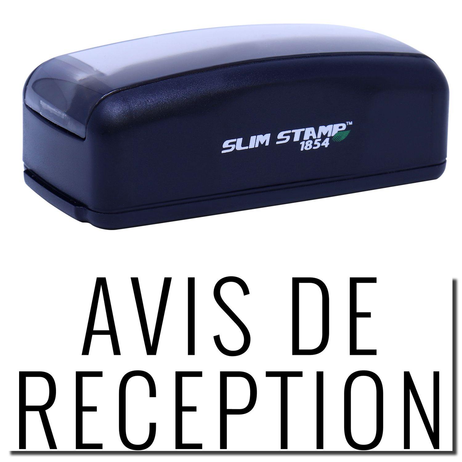 Large Pre-Inked Avis De Receiption Stamp Main Image