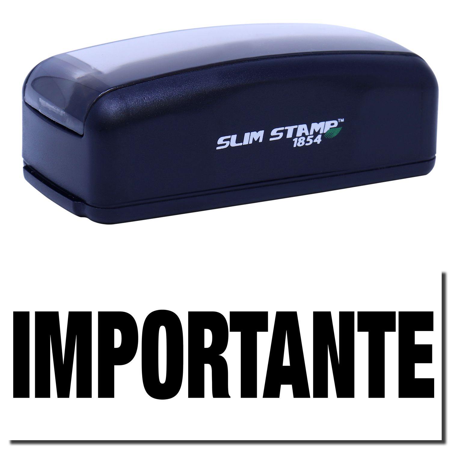 Large Pre-Inked Importante Stamp in black with IMPORTANTE text in bold, black letters below the stamp.