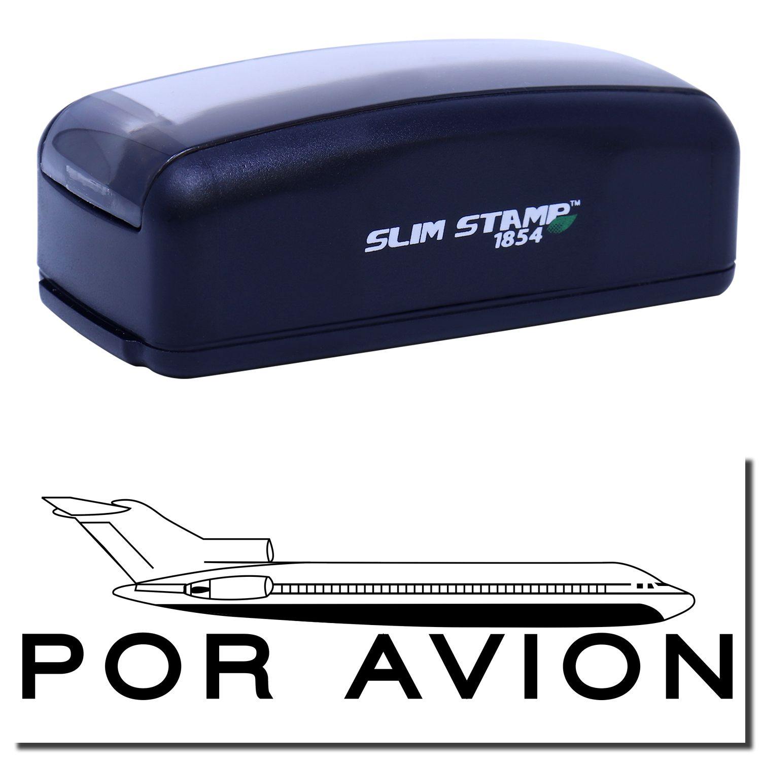 Large Pre-Inked Por Avion Stamp Main Image