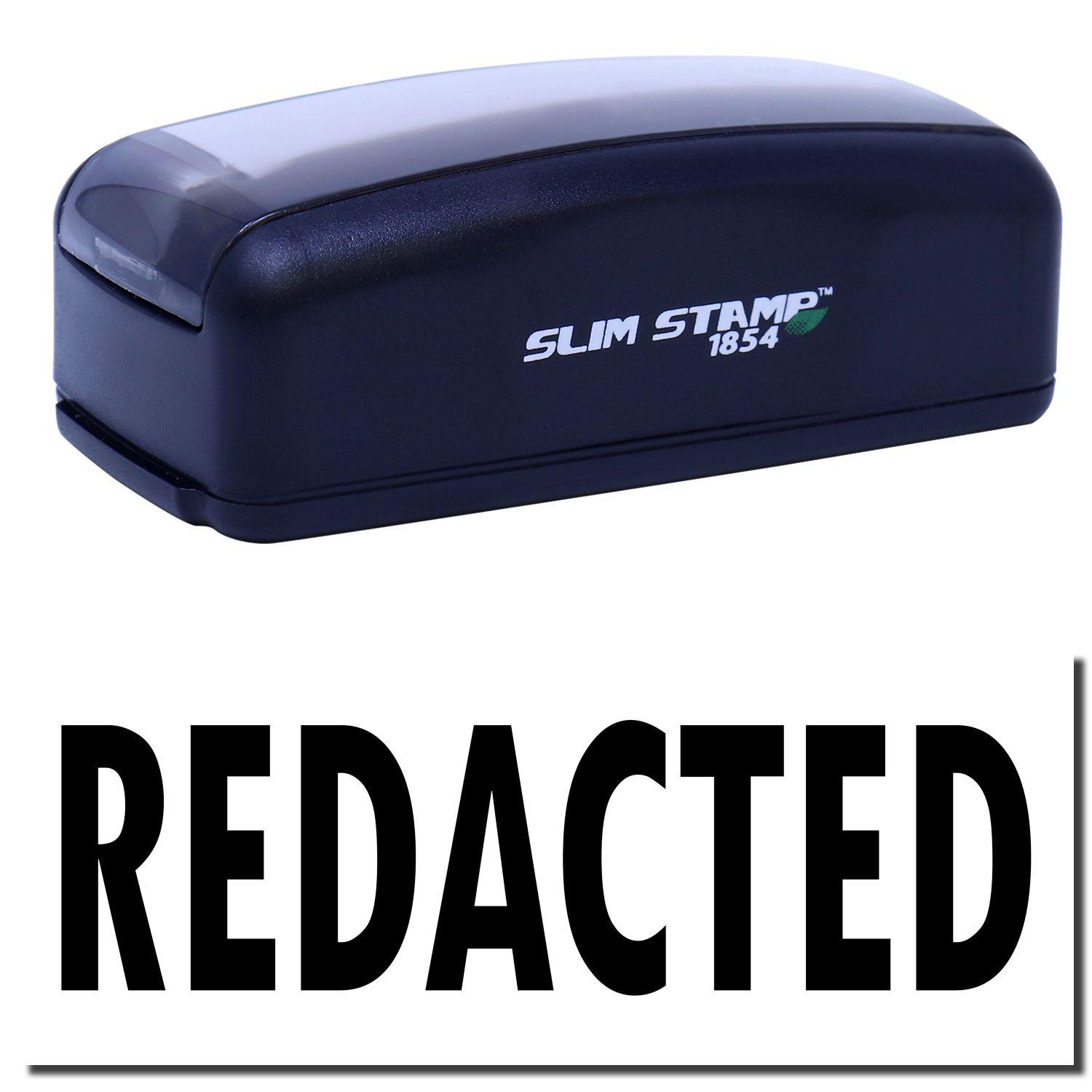 Large Pre Inked Redacted Stamp Main Image