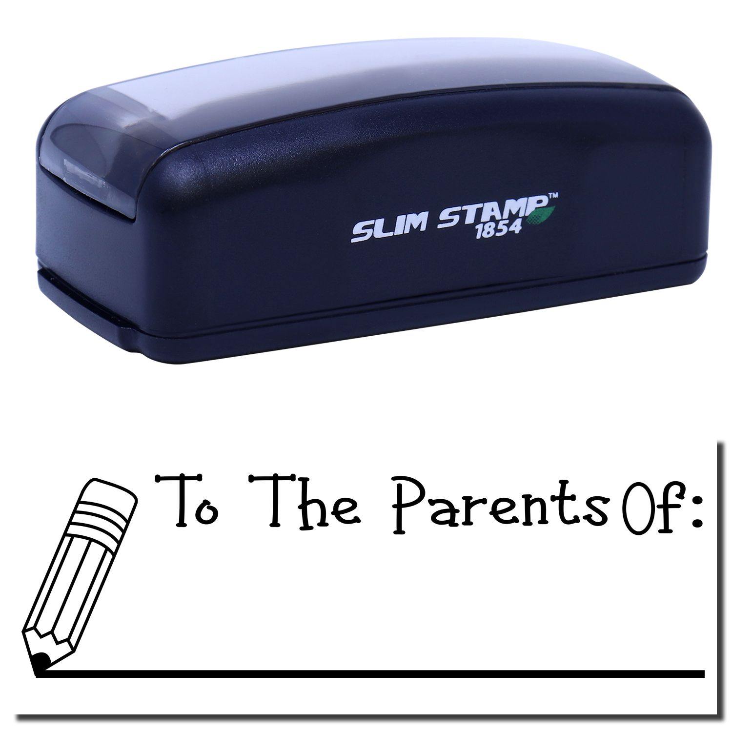 Large Pre-Inked To The Parents Of with Line Stamp Main Image