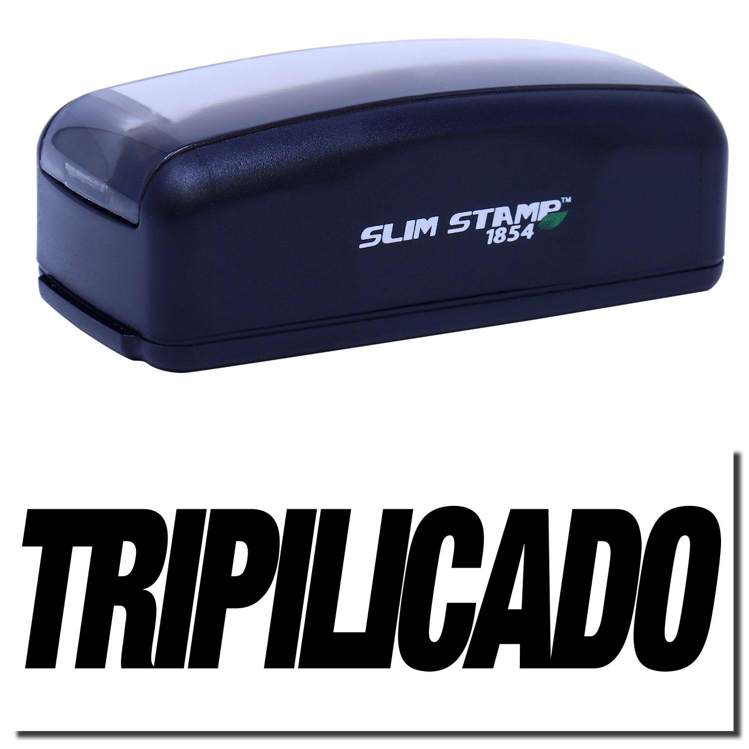 Large Pre-Inked Tripilicado Stamp Main Image