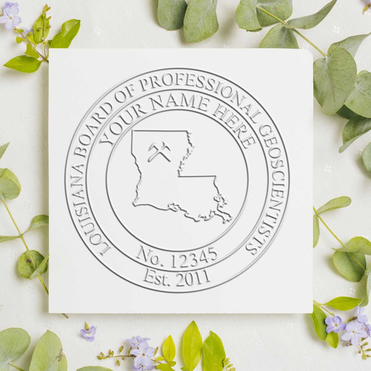 A comparison chart for the different types of mount models available for the Louisiana Geologist Desk Seal