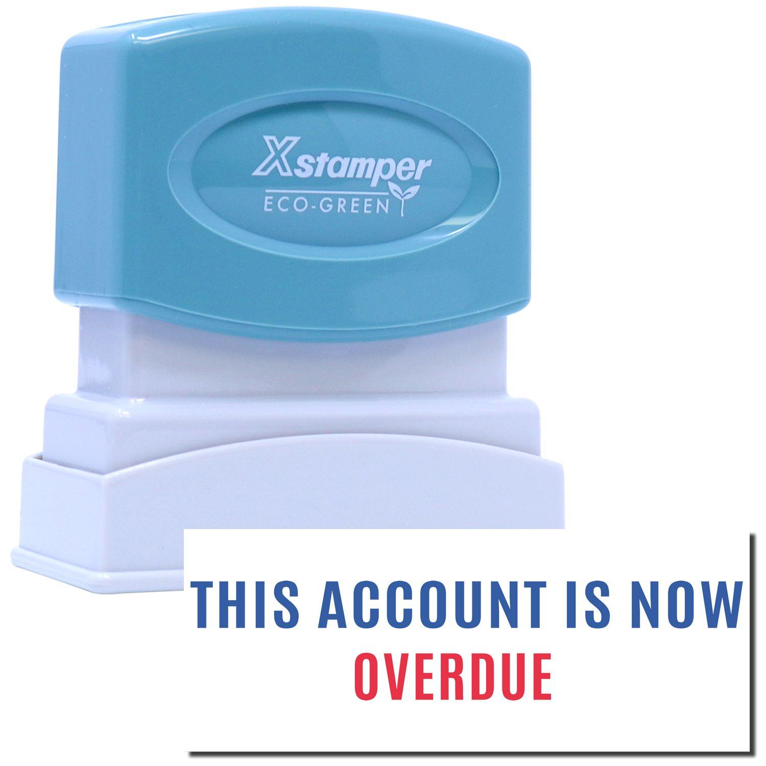 Two-color This Account Is Now Overdue Xstamper Stamp Main Image