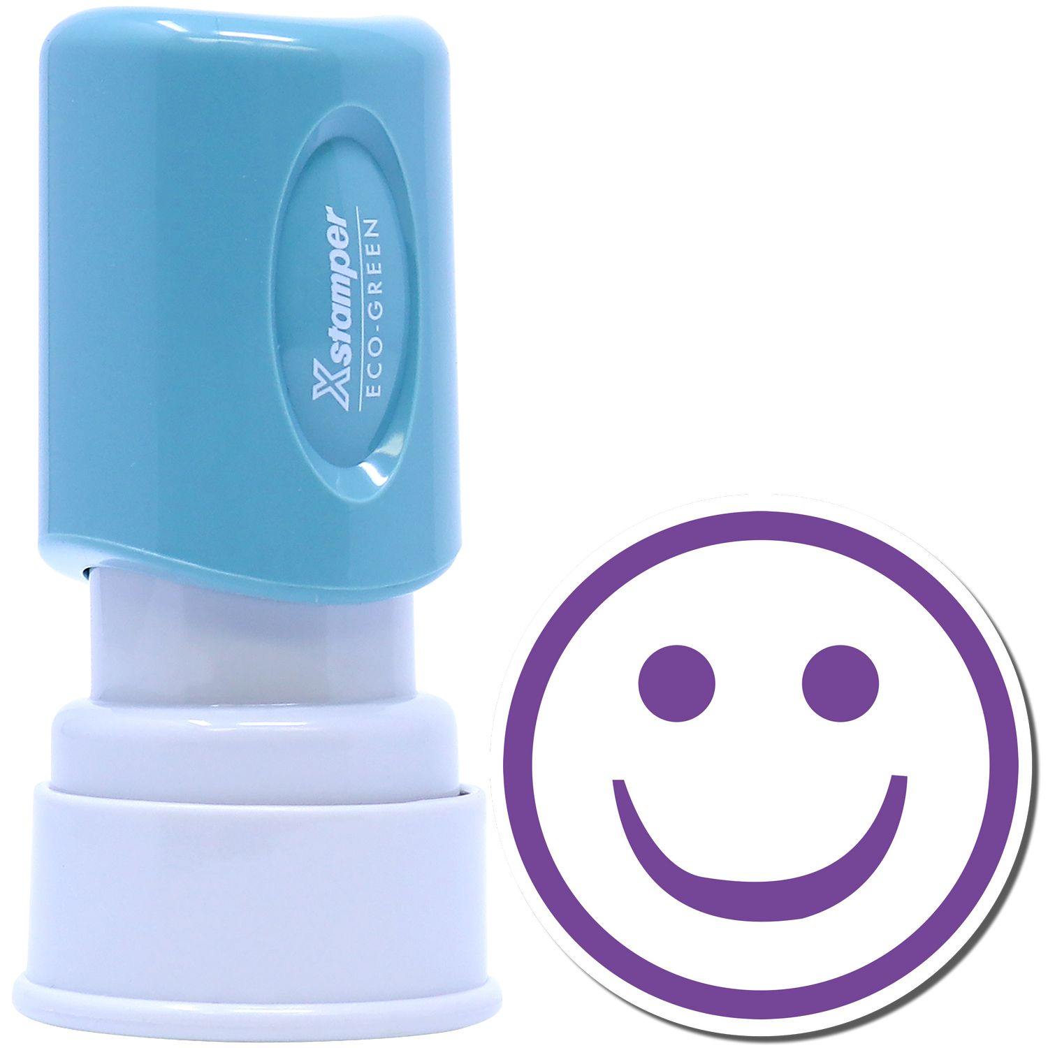 Violet Smiley Face Xstamper Stamp Main Image