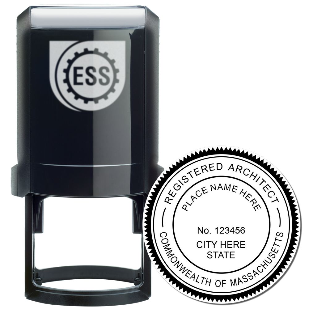 Self-Inking Massachusetts Architect Stamp Main Image