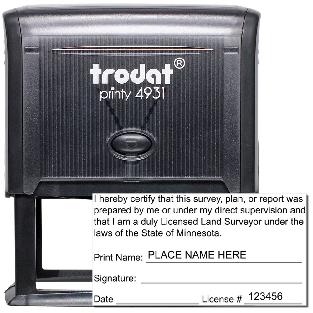 Self Inking Minnesota Land Surveyor Stamp