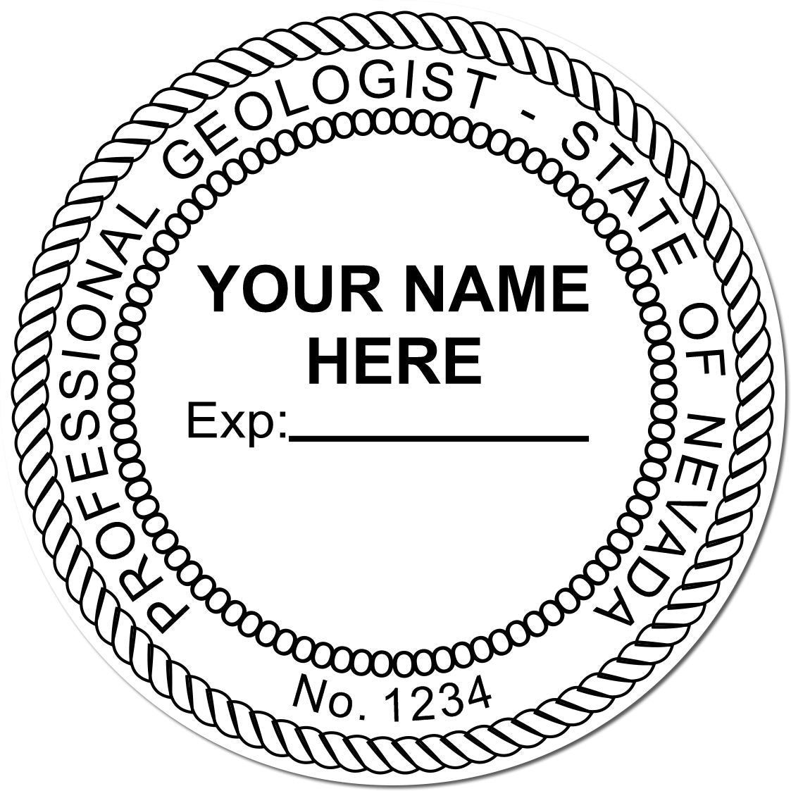 This paper is stamped with a sample imprint of the Digital Nevada Geologist Stamp, Electronic Seal for Nevada Geologist, signifying its quality and reliability.