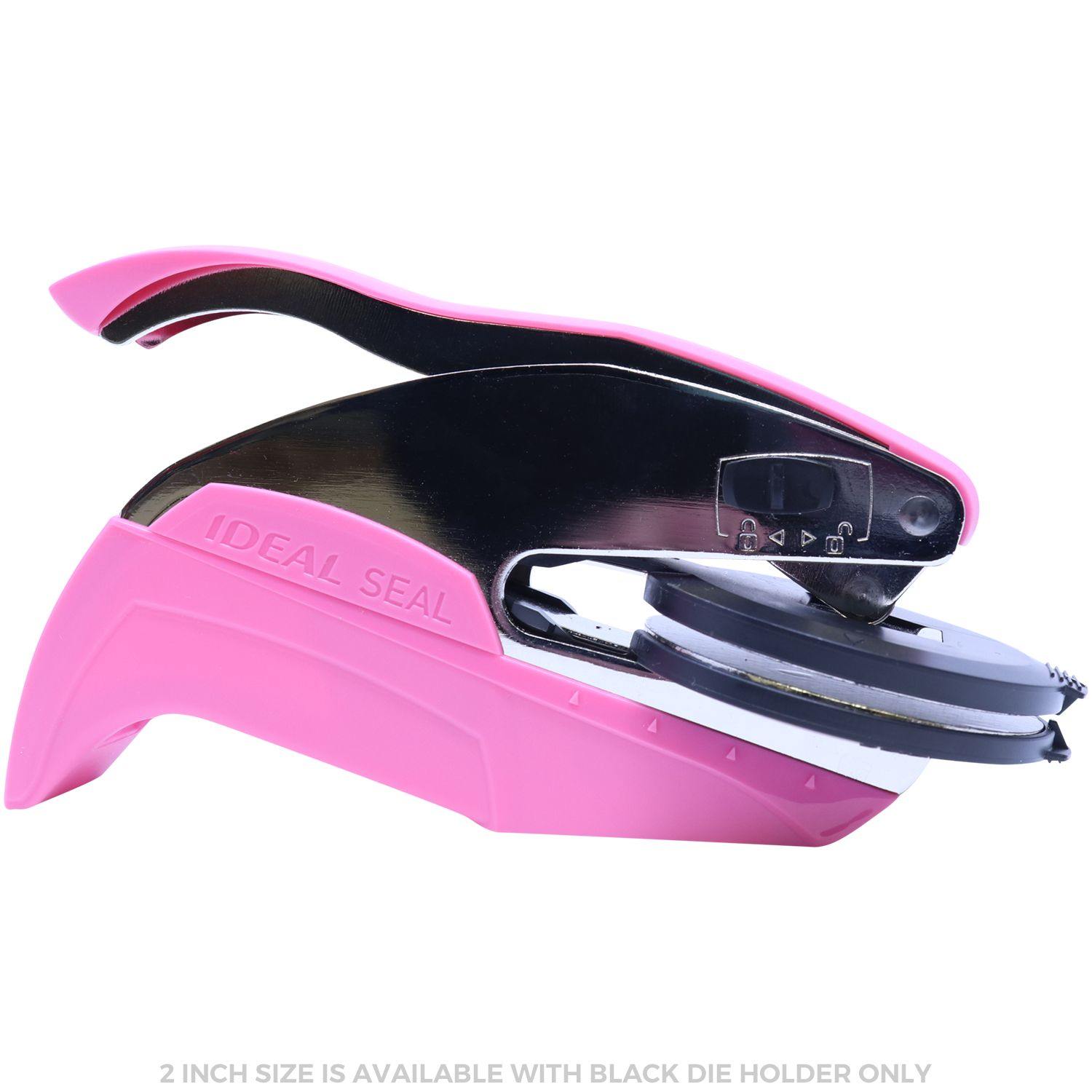 Interior Designer Pink Hybrid Handheld Embosser - Engineer Seal Stamps - Embosser Type_Handheld, Embosser Type_Hybrid, Type of Use_Professional