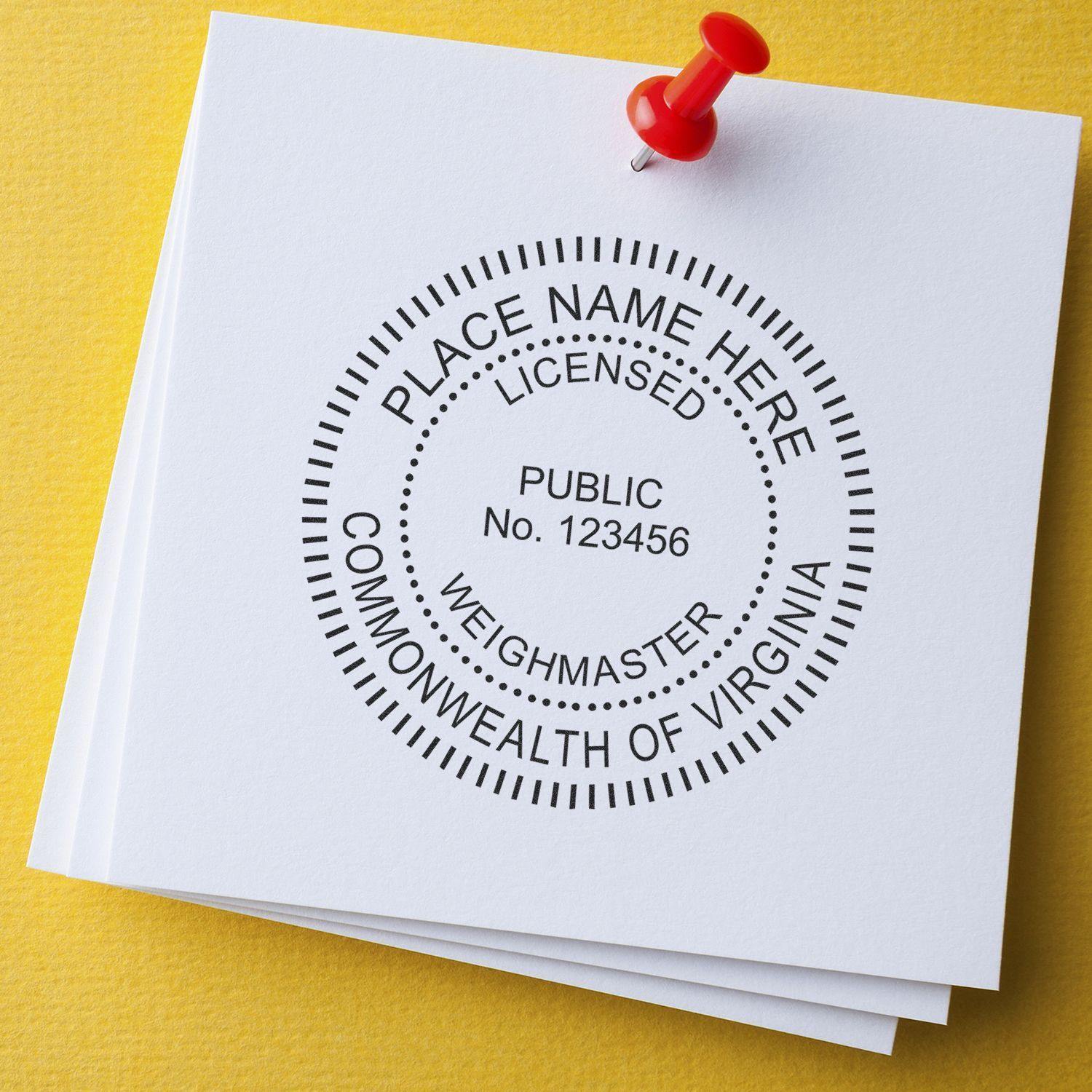 Public Weighmaster MaxLight Pre Inked Rubber Stamp of Seal - Engineer Seal Stamps - Stamp Type_Pre-Inked, Type of Use_Professional