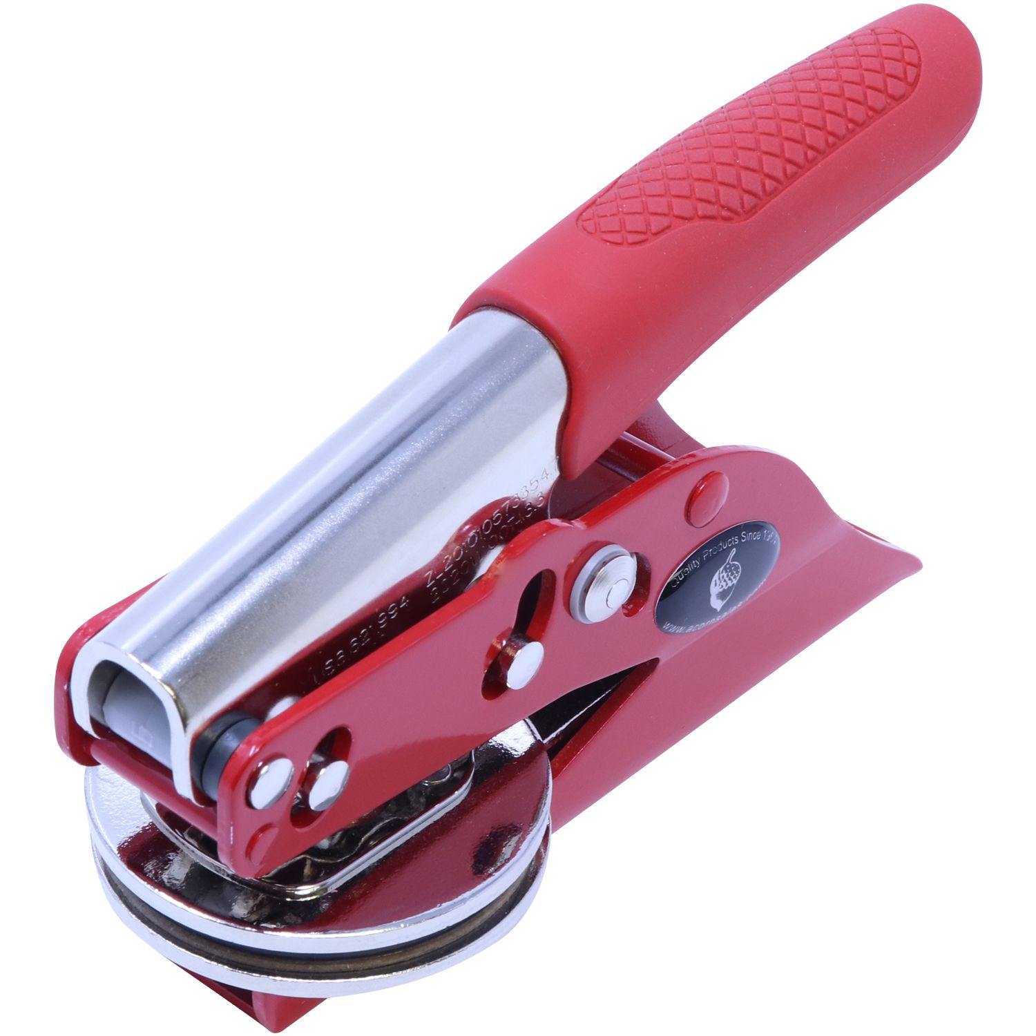 Interior Designer Red Soft Seal Embosser - Engineer Seal Stamps - Embosser Type_Handheld, Embosser Type_Soft Seal, Type of Use_Professional