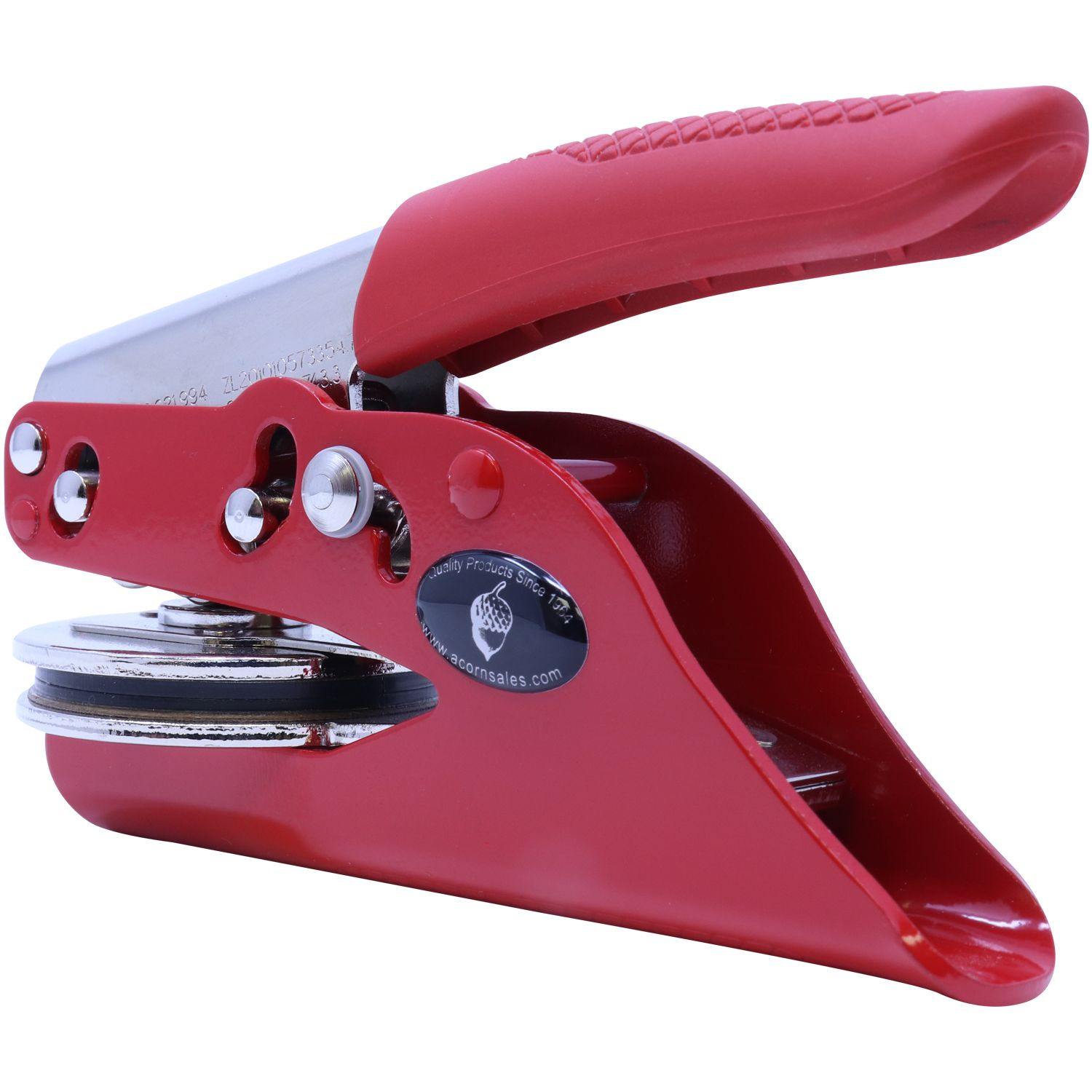 Land Surveyor Red Soft Seal Embosser - Engineer Seal Stamps - Embosser Type_Handheld, Embosser Type_Soft Seal