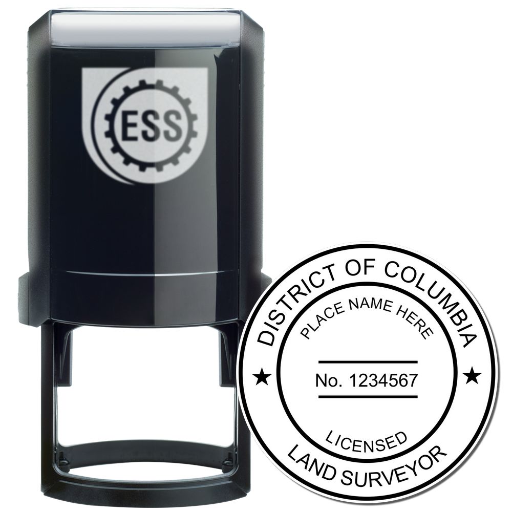 Self-Inking District of Columbia Land Surveyor Stamp Main Image