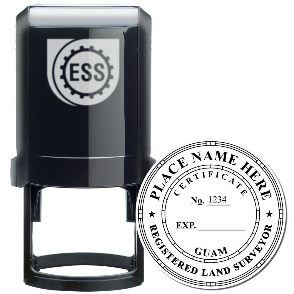 Self-Inking Guam Land Surveyor Stamp Main Image