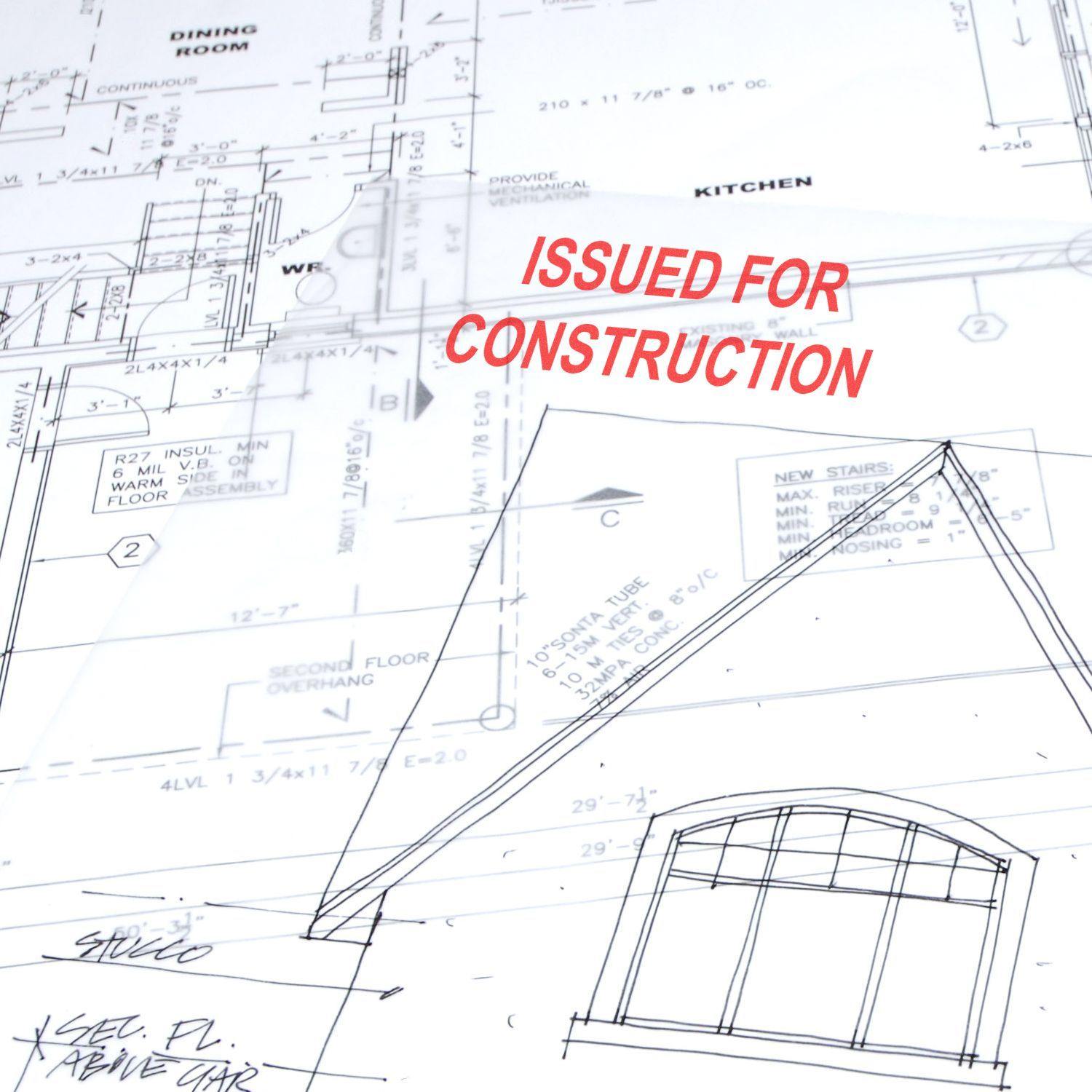 Self Inking Issued For Construction Stamp 3045S In Use 4