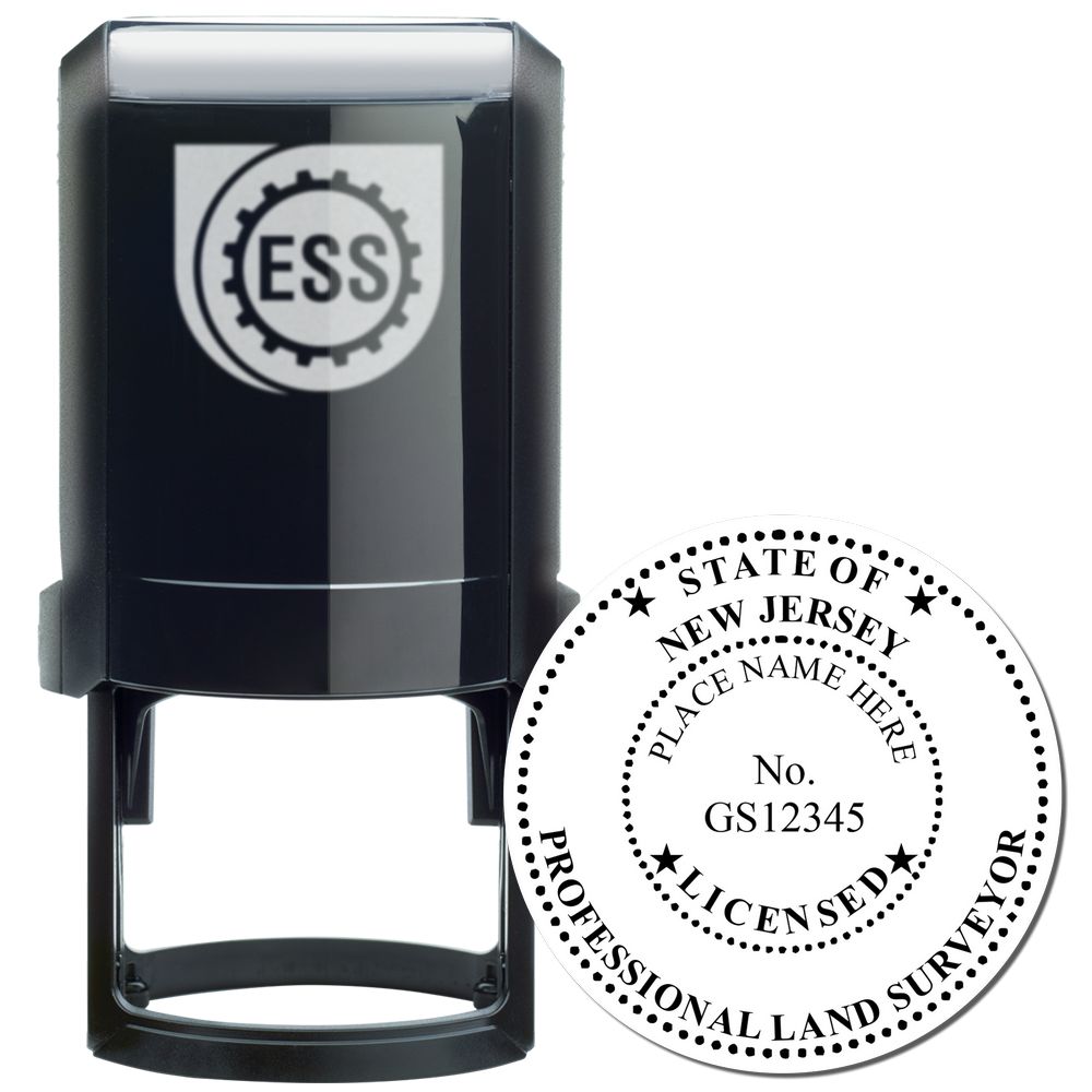 Self-Inking New Jersey Land Surveyor Stamp Main Image