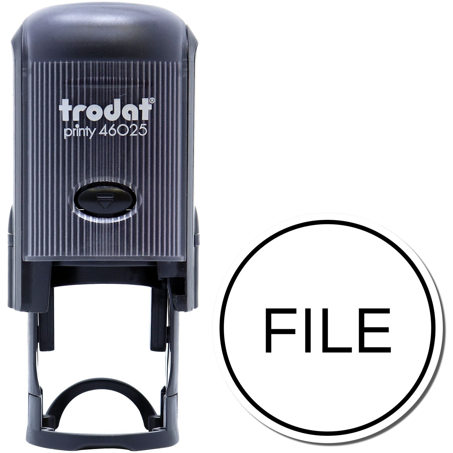 Self-Inking Round File Stamp Main Image