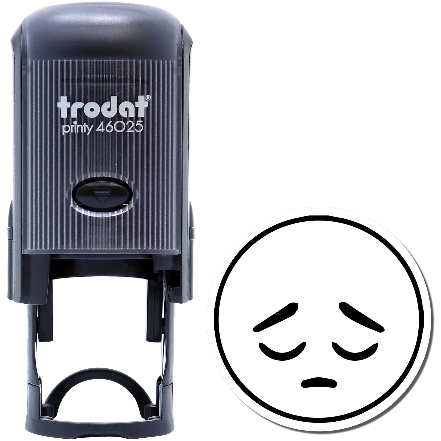 Self-Inking Round Sad Smiley Stamp Main Image