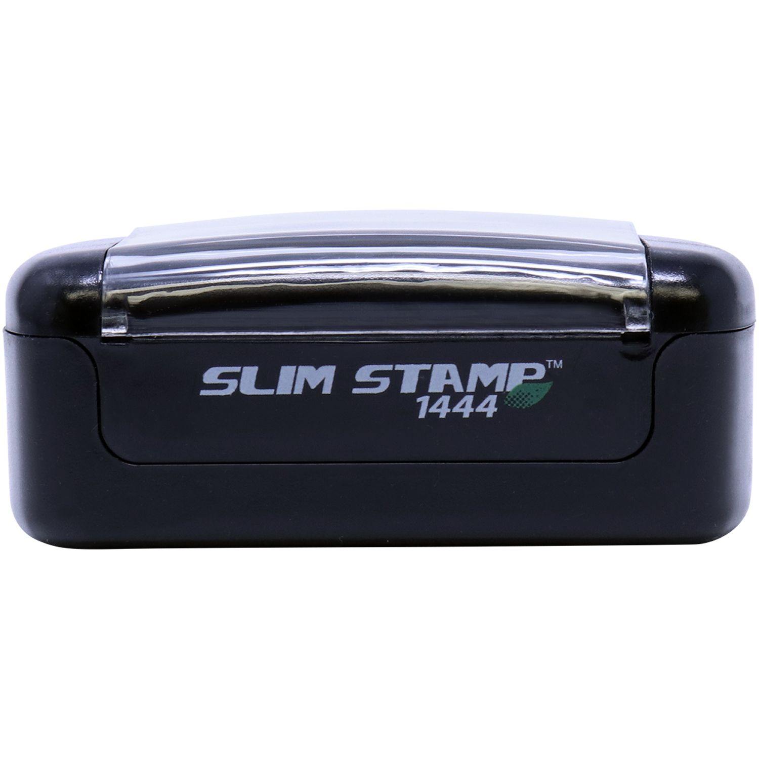 Alt View of Slim Pre Inked Plaintiffs Exhibit Stamp Front View