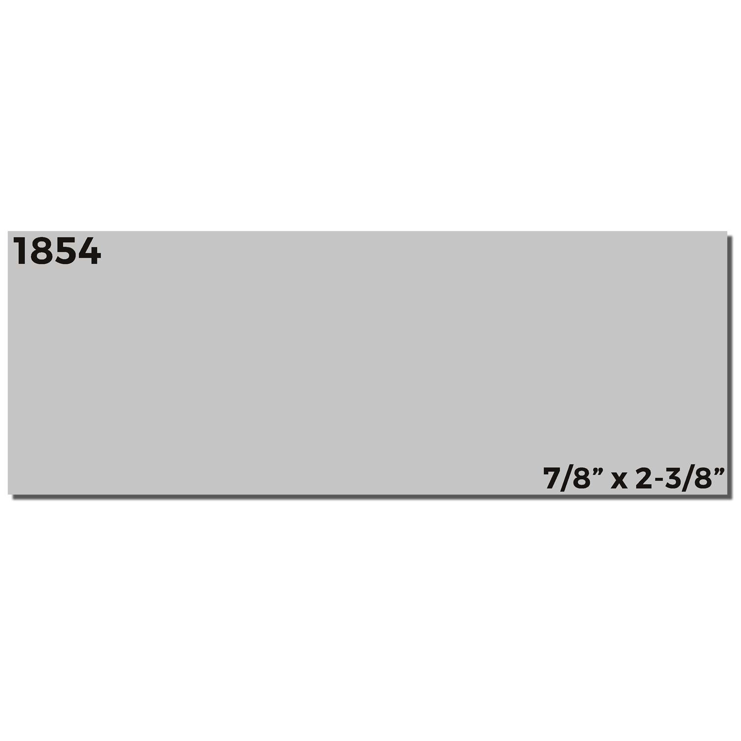 Slim Stamp 1854 Pre Inked Stamp 11 16 X 2 1 8 Imprint Sample