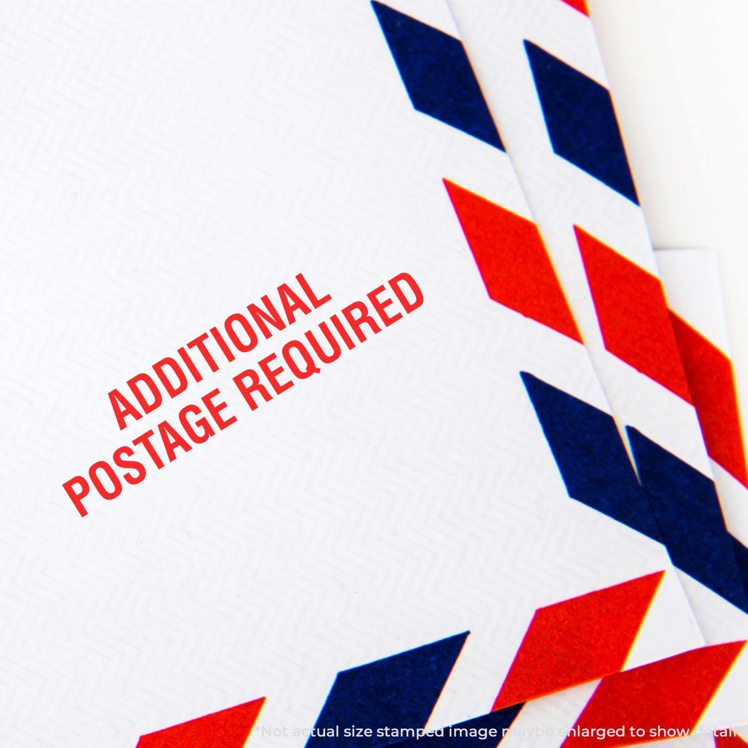 Additional Postage Required Rubber Stamp Lifestyle Photo