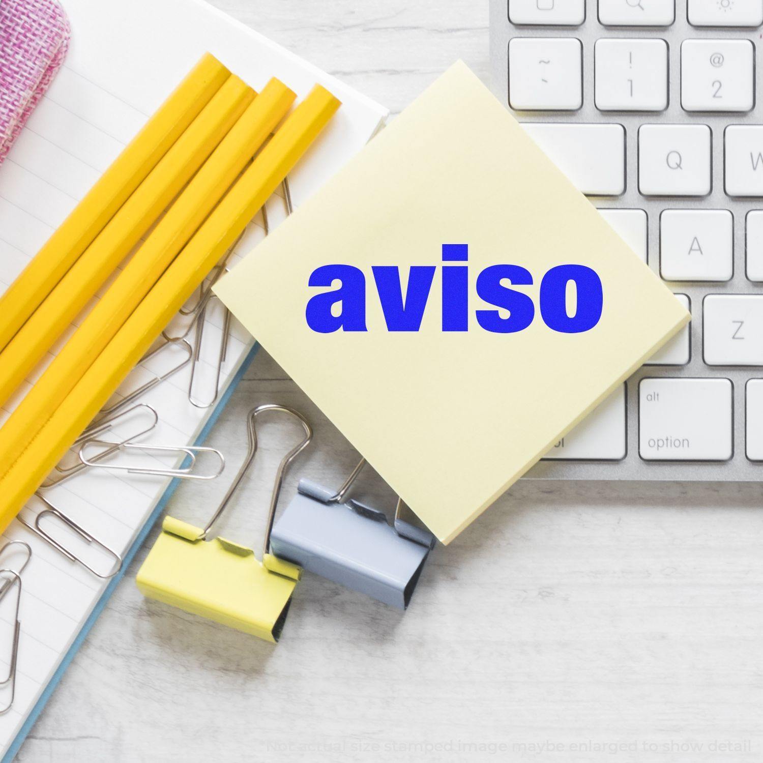 In Use Aviso Rubber Stamp Image