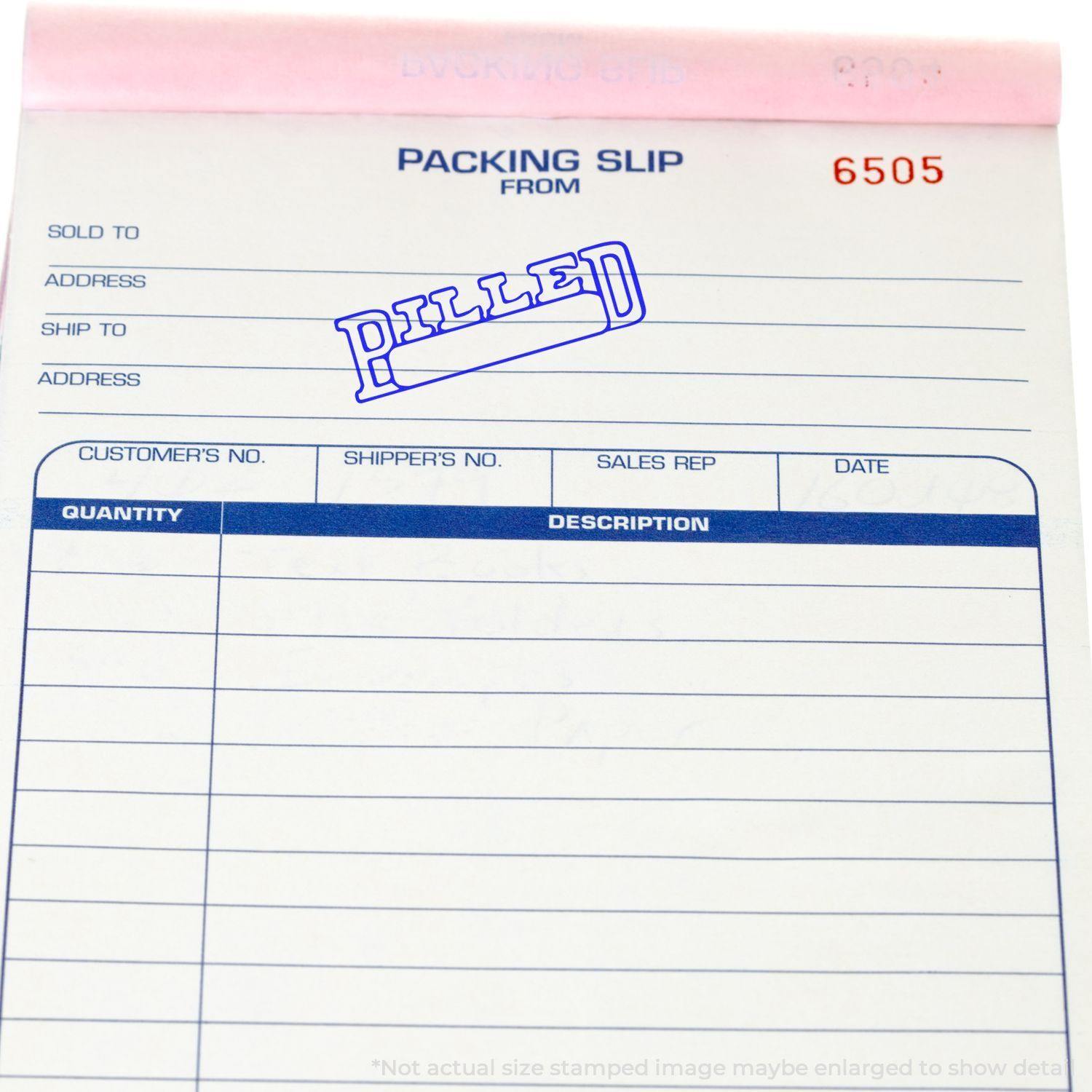 Slim Pre-Inked Billed with Date Box Stamp - Engineer Seal Stamps - Brand_Slim, Impression Size_Small, Stamp Type_Pre-Inked Stamp, Type of Use_Accounting, Type of Use_Finance, Type of Use_Office