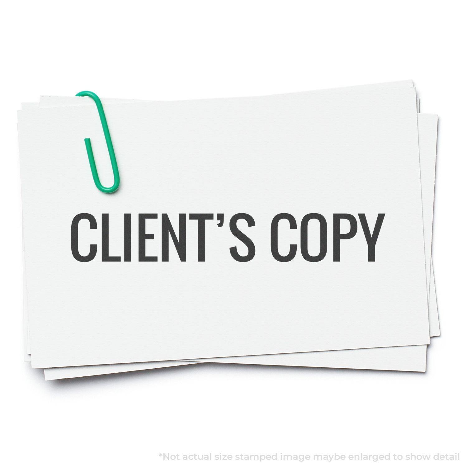 Client's Copy Rubber Stamp Lifestyle Photo
