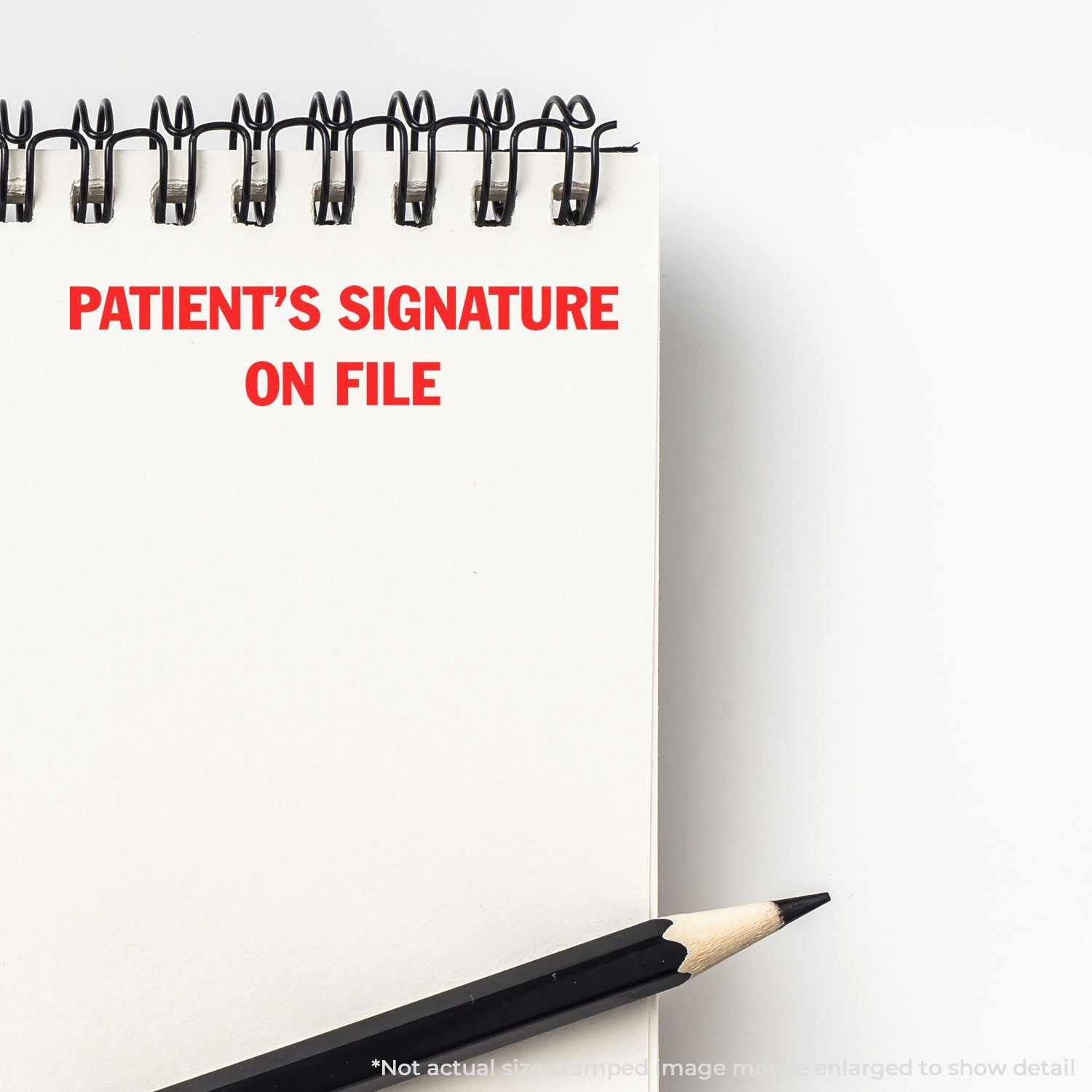 Self-Inking Patient's Signature on File Stamp Lifestyle Photo