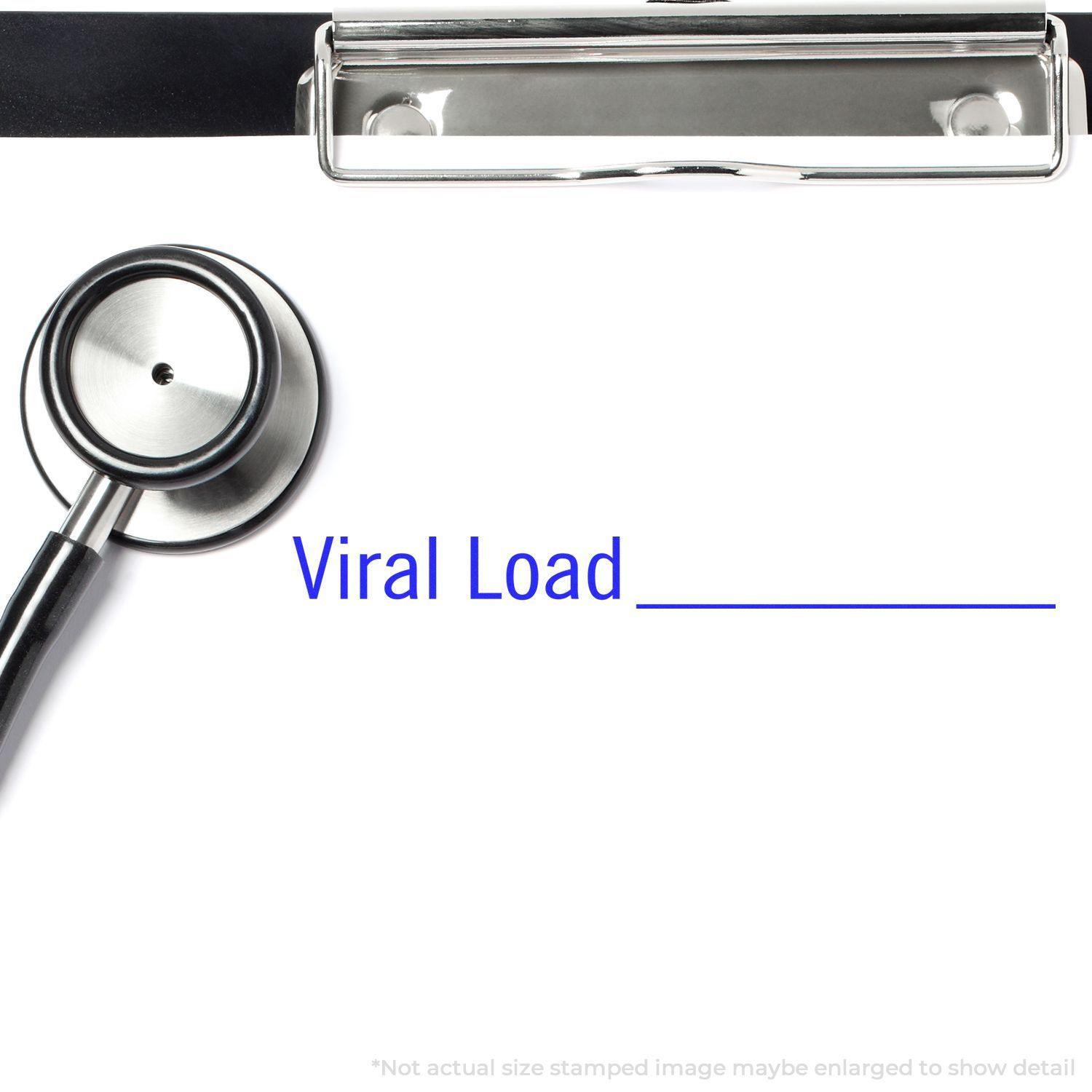 Large Pre-Inked Viral Load Stamp In Use Photo