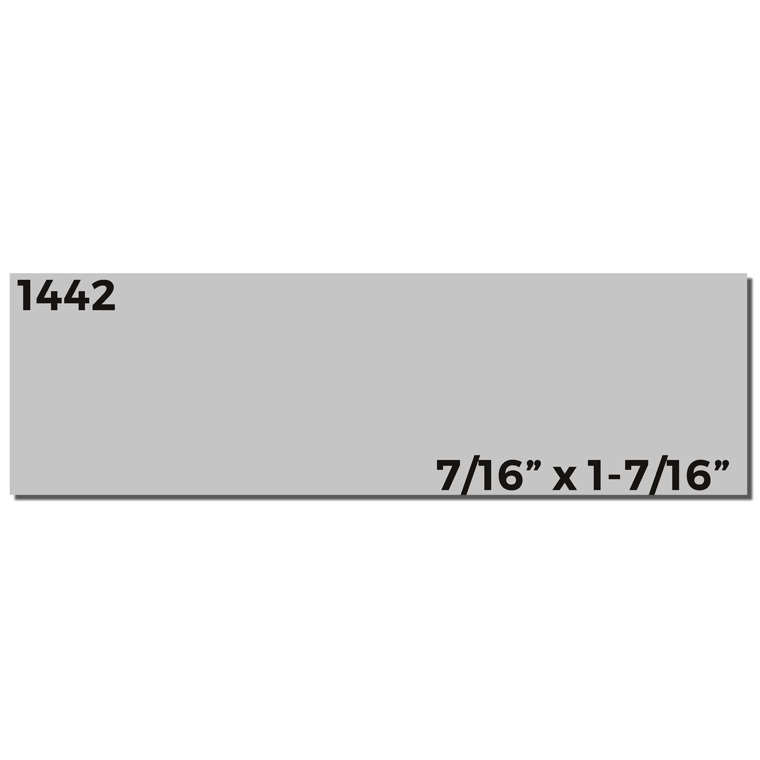 Super Slim 1442 Pre Inked Stamp 1 2 X 1 5 8 Imprint Sample