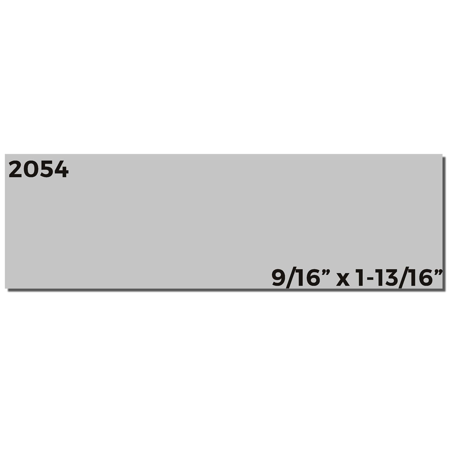 Super Slim 2054 Pre Inked Stamp 3 4 X 2 Imprint Sample