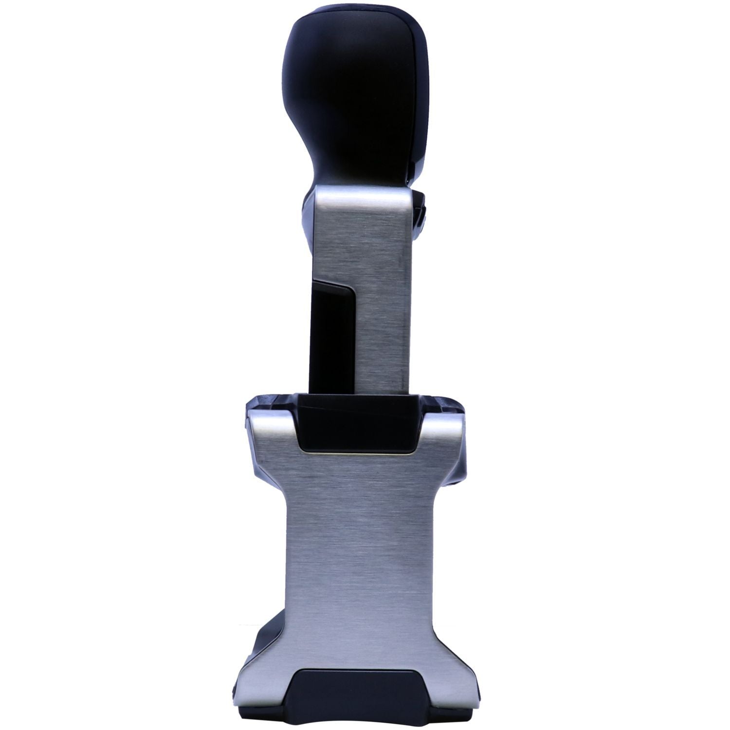 Side view of the Custom Self Inking Stamp Trodat 5203 Size 1-5/8 x 2, featuring a sleek metal design with black accents.